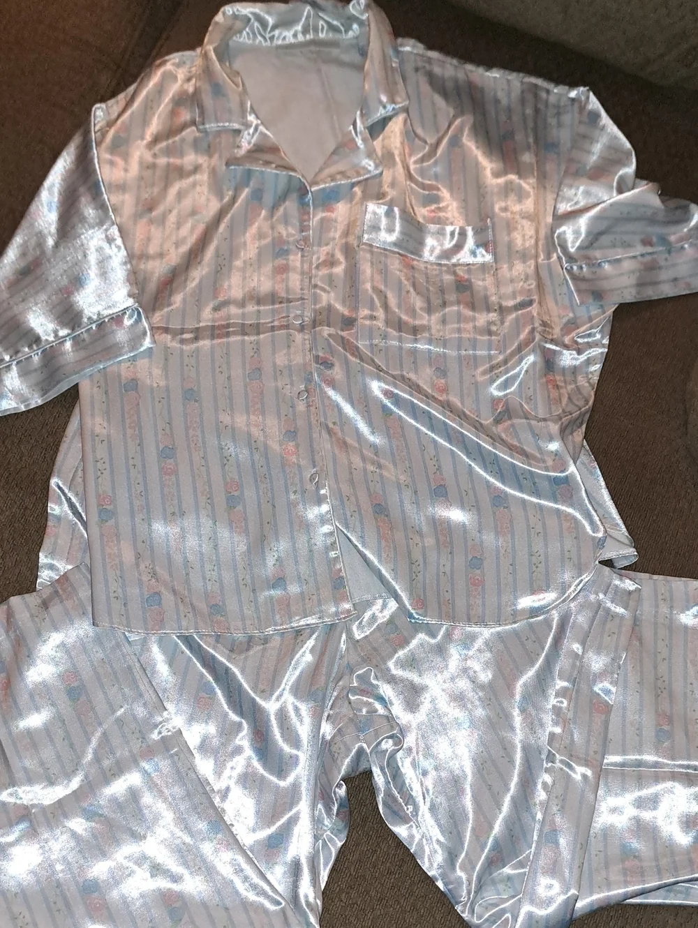 Vintage Erika Taylor Womens 2 Piece Pajamas